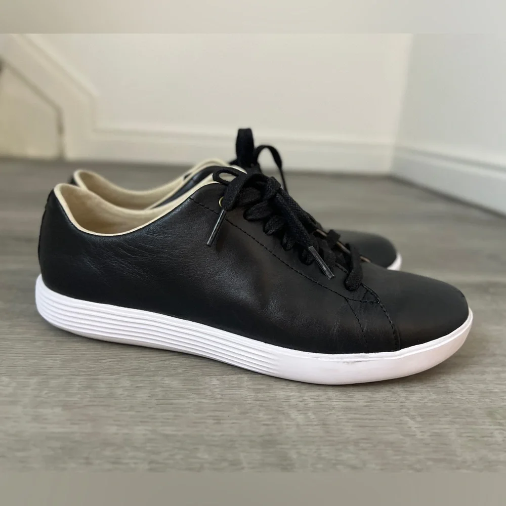 Women’s Black Cole Haan Grand Crosscourt II Sneakers, Women 8, Sezane Jack - Picture 1 of 9